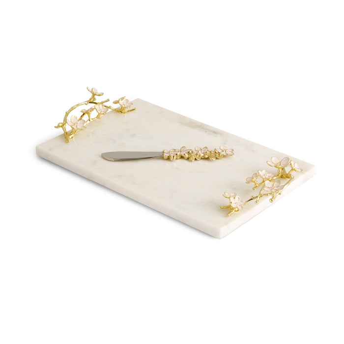 Michael Aram Cherry Blossom Small Cheese Board with Spreader