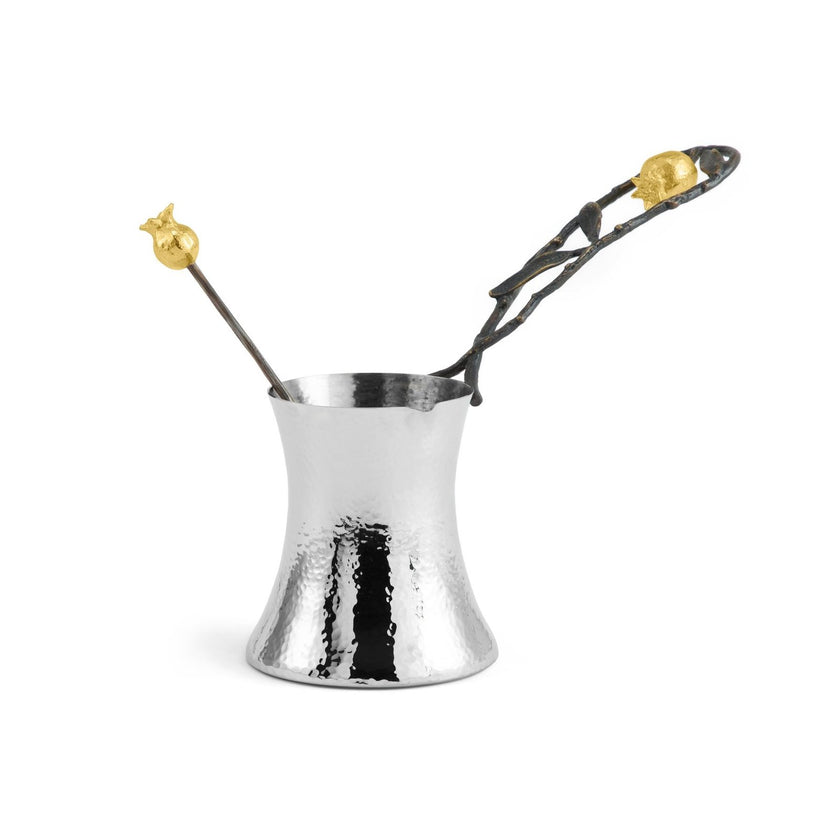 Michael Aram Pomegranate Coffee Pot W/Spoon