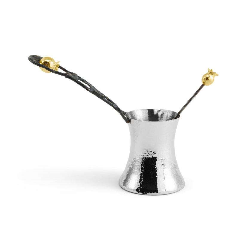 Michael Aram Pomegranate Coffee Pot W/Spoon