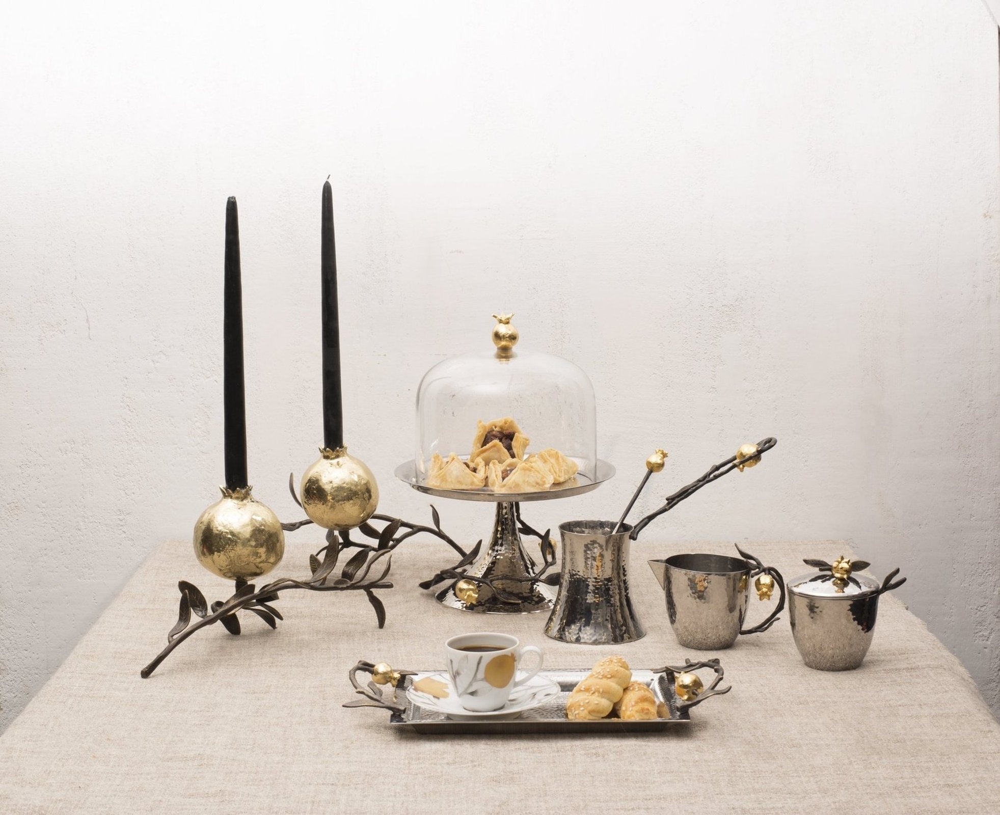 Michael Aram Pomegranate Pastry Dish w/ Dome