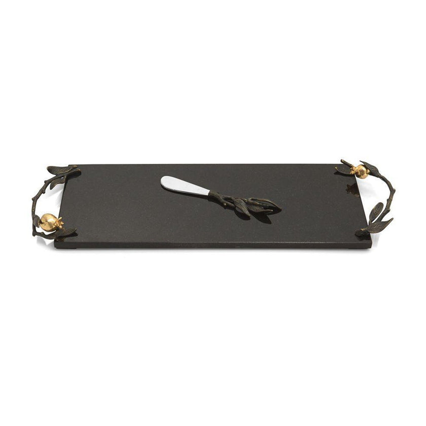 Michael Aram Pomegranate Small Cheese Board With Knife
