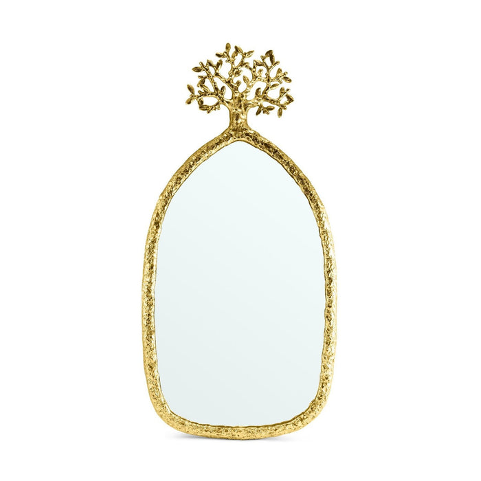 Michael Aram Tree of Life Mirror - Antique Goldtone