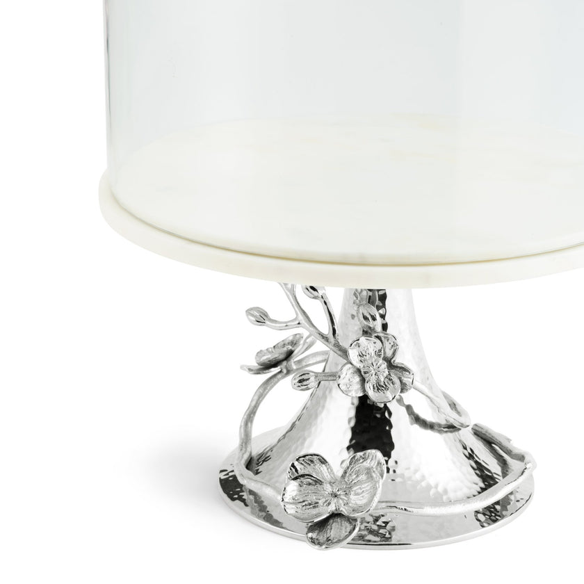 Michael Aram White Orchid Cake Stand w/ Dome
