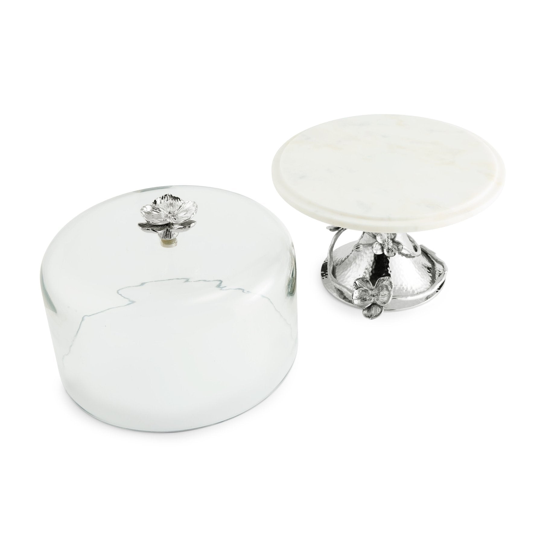 Michael Aram White Orchid Cake Stand w/ Dome