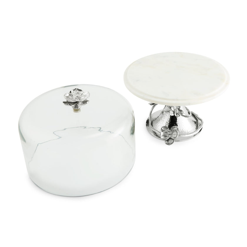Michael Aram White Orchid Cake Stand w/ Dome