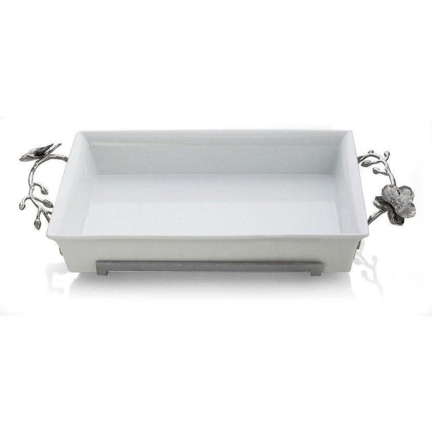 Michael Aram White Orchid Casserole