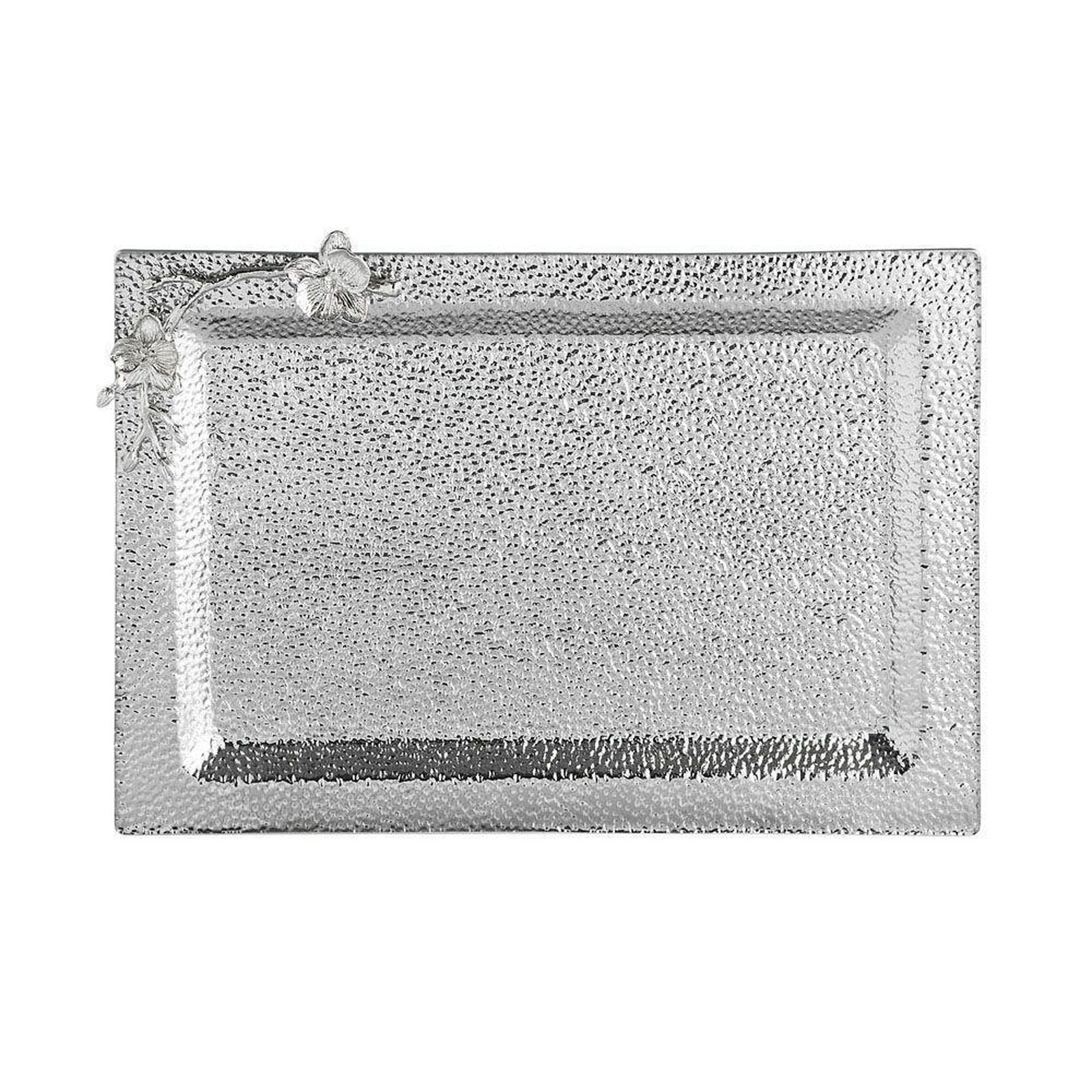 Michael Aram White Orchid Large Glass Tray