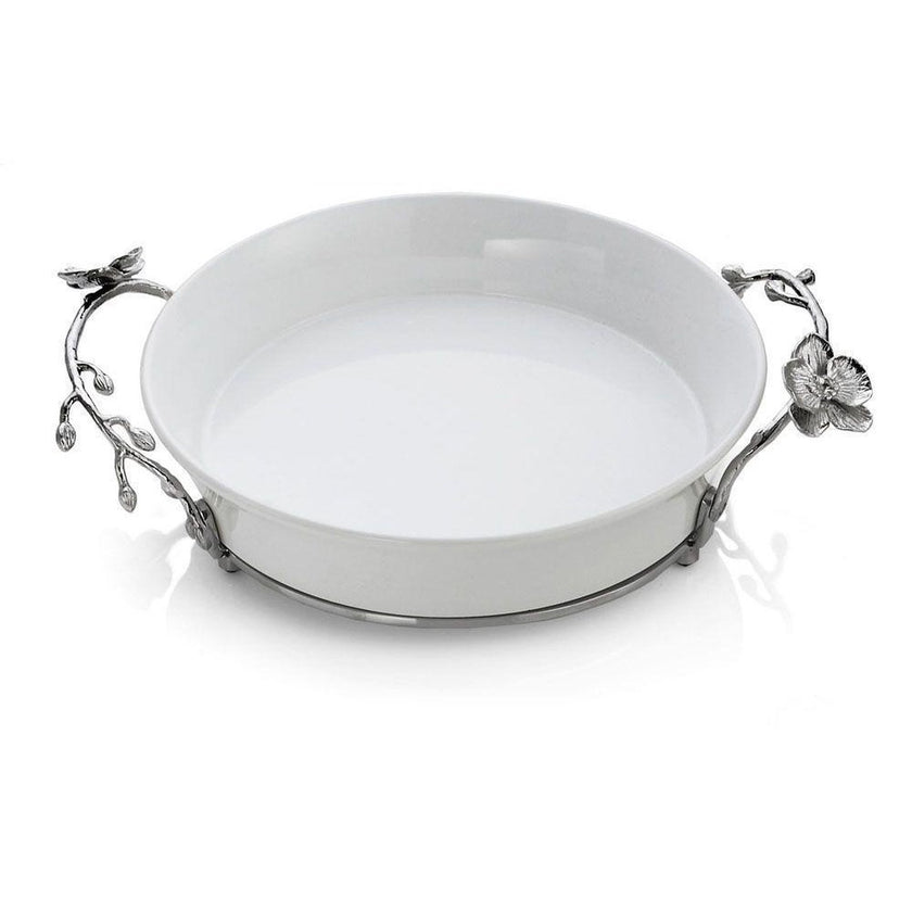 Michael Aram White Orchid Pie Dish