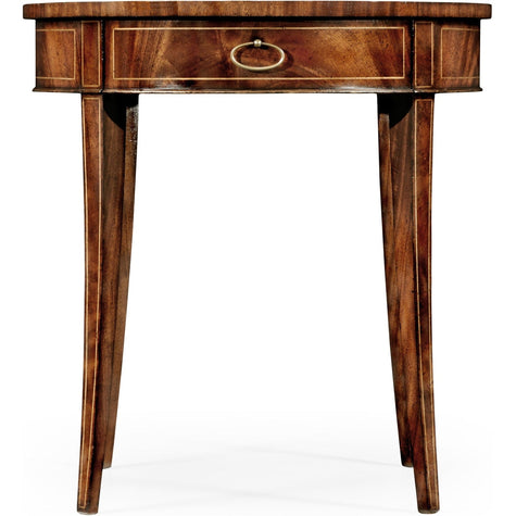 Jonathan Charles Round Mahogany Side Table Fine Stringing