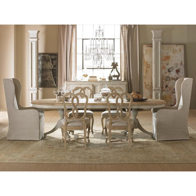 Century Furniture Monarch Madeline Double Pedestal Table