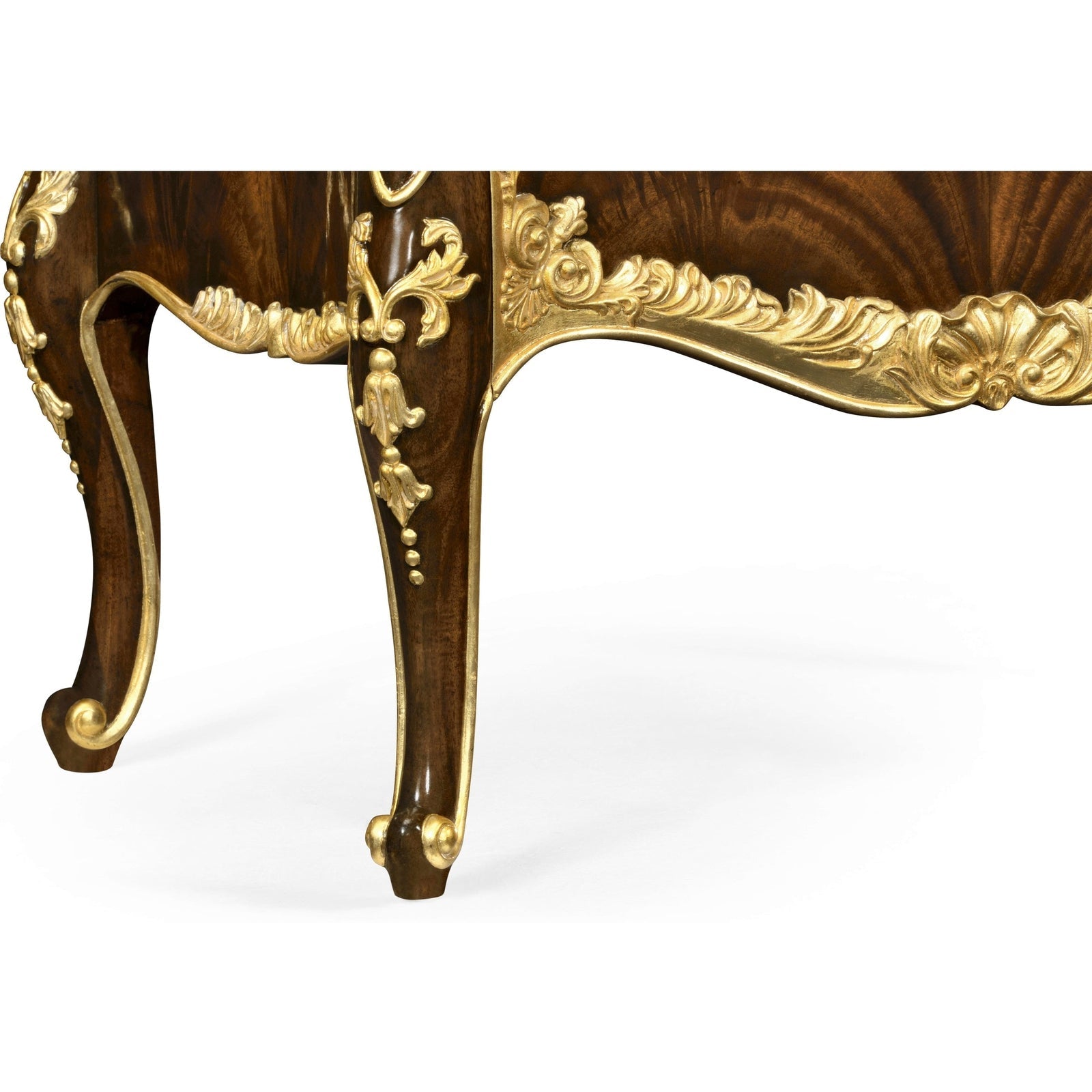 Jonathan Charles Mahogany & Gilded Nightstand