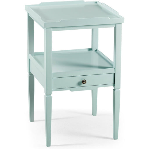 Jonathan Charles Remanence Small Square Table with Drawer