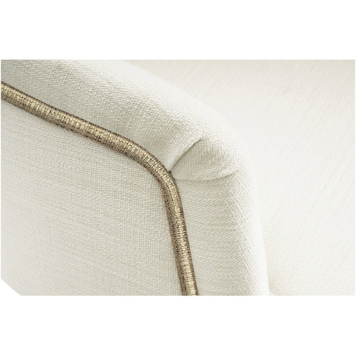 Jonathan Charles Shoal Linen & Grass Cloth Host Chair