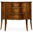Jonathan Charles Biedermeier Style Mahogany Demilune Cabinet