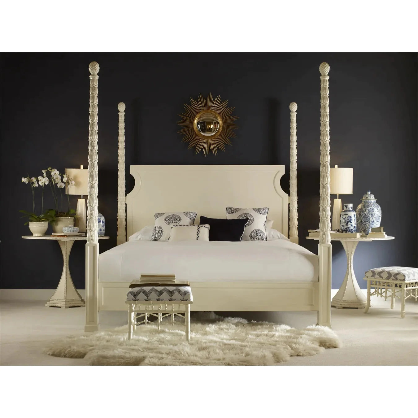 Century Furniture Grand Tour Antique Gold Leaf Mirror