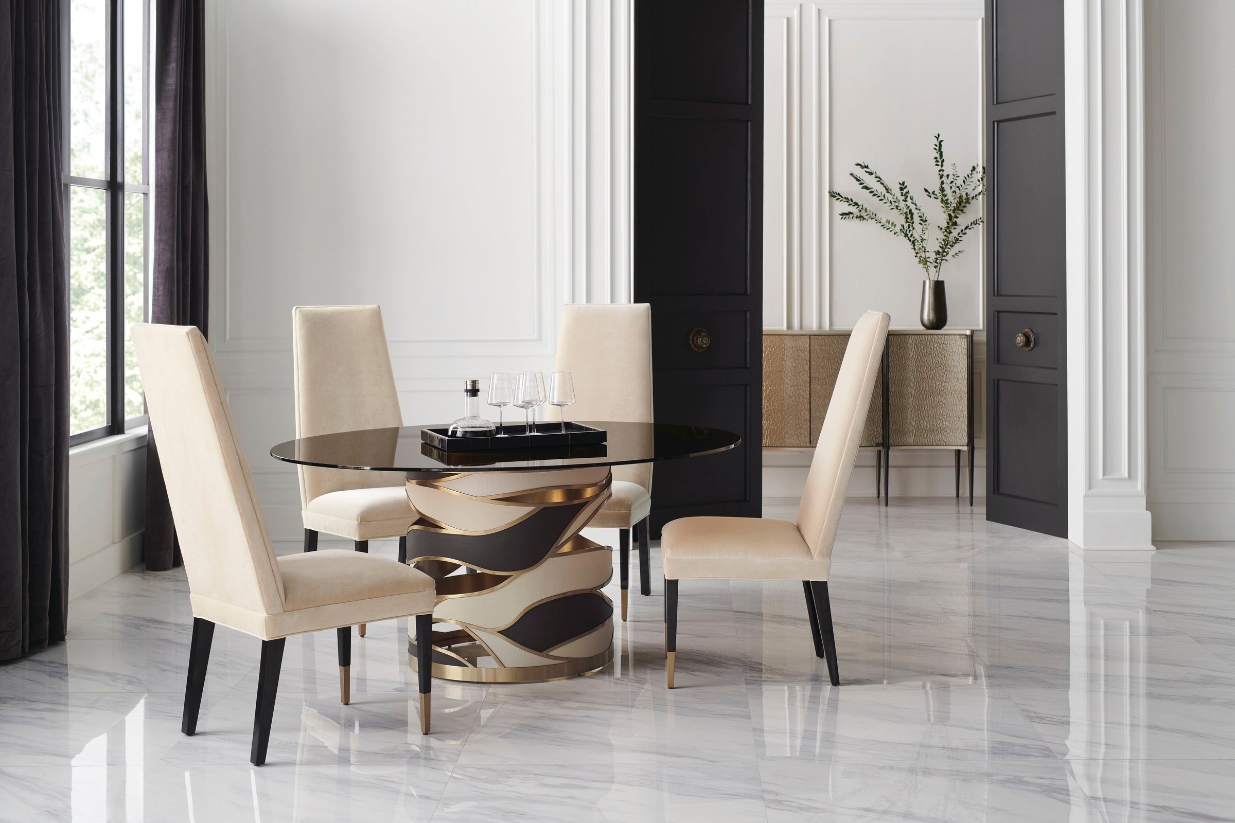 Caracole Signature Metropolitan The Masters Dining Side Chair - Set of 2