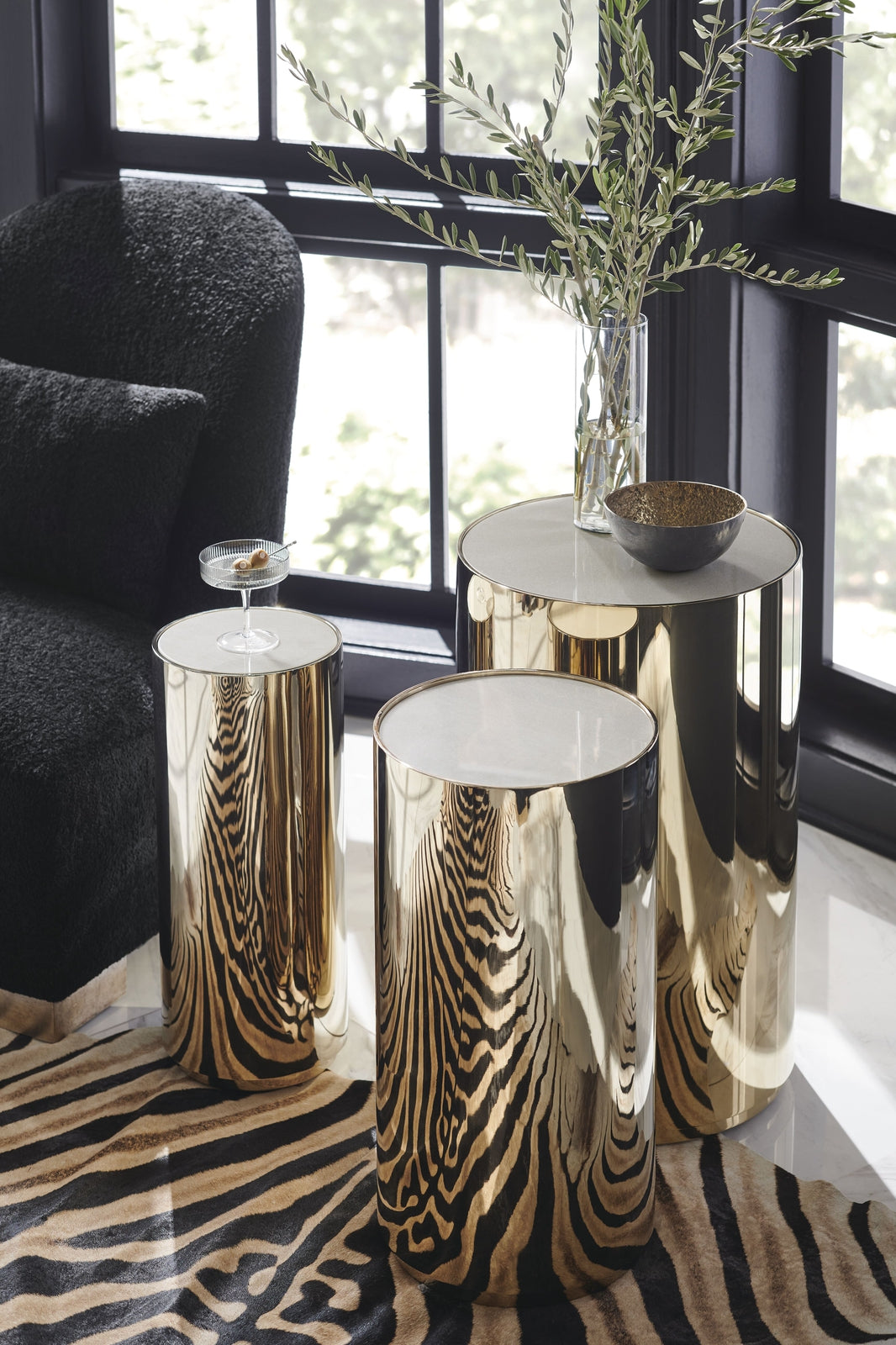 Caracole Signature Metropolitan Round About-Tall Accent Table