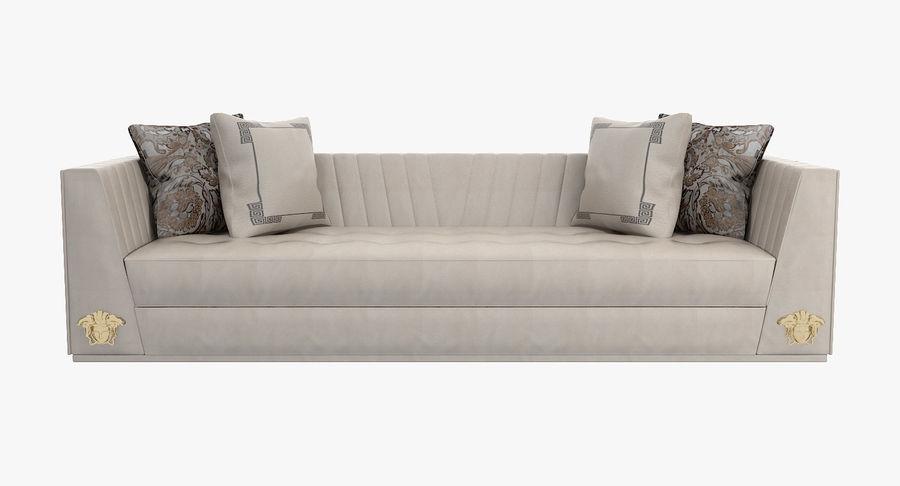 Versace Home Via Gesu 3 Seater Leather Sofa