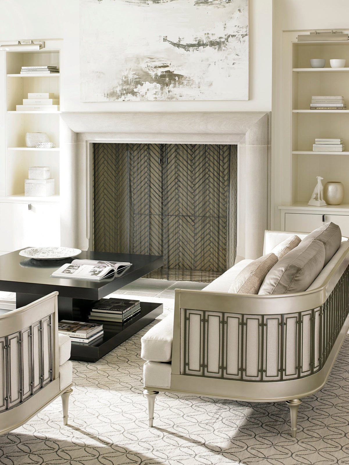 Caracole Upholstery Quit Your Metal-ing Sofa