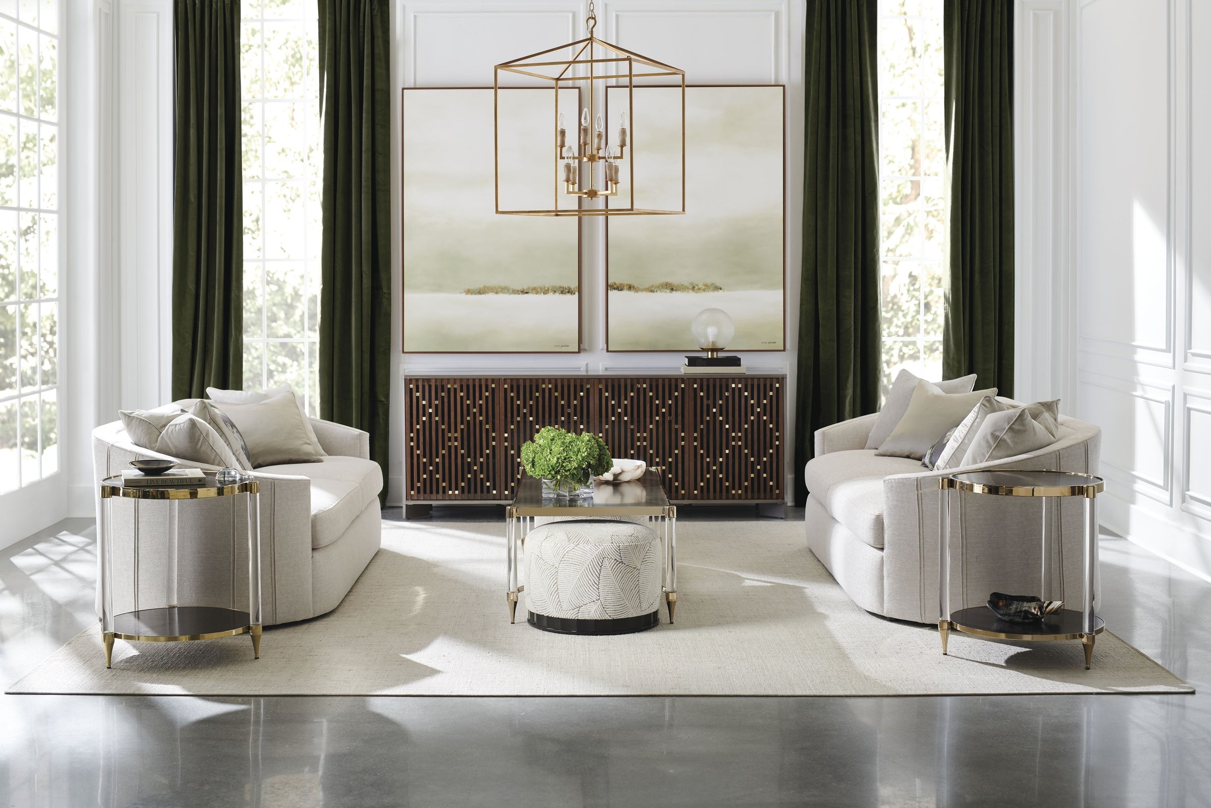 Caracole Classic Check Mate Cocktail Tables