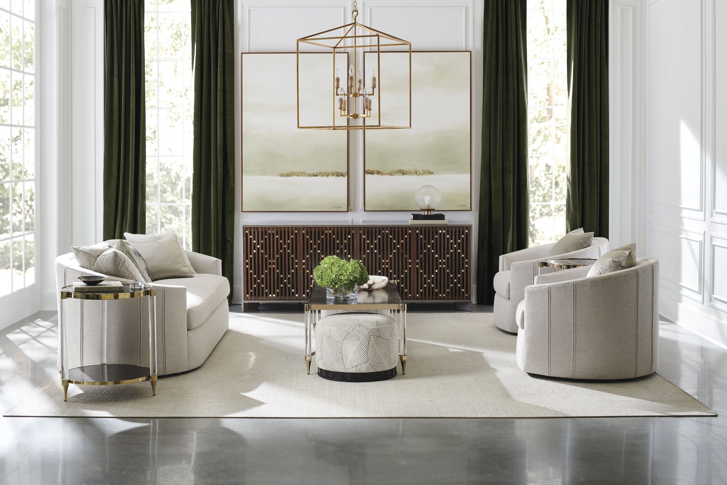 Caracole Classic Check Mate Cocktail Tables