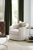 Caracole Upholstery You Complete Me Swivel Chair