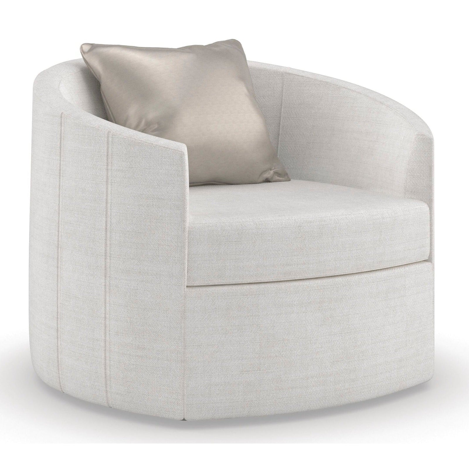 Caracole Upholstery You Complete Me Swivel Chair