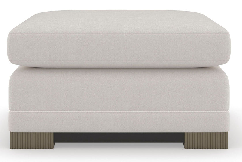 Caracole Upholstery Deep Retreat Edge Ottoman Clearance