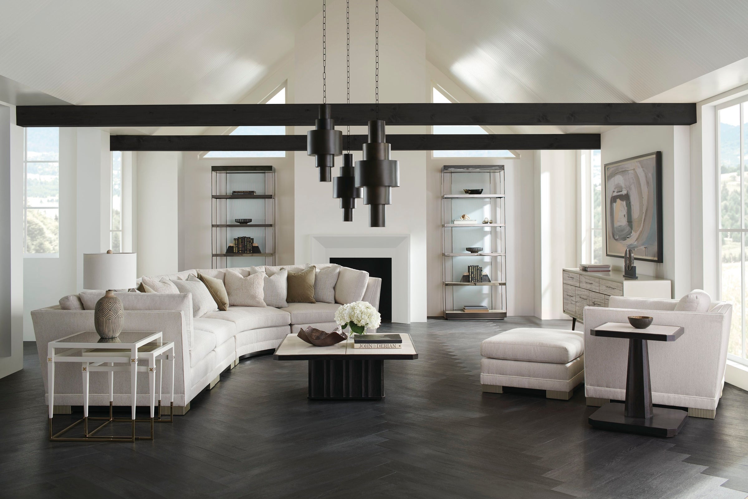 Caracole Upholstery Deep Retreat L-Shaped Sectional