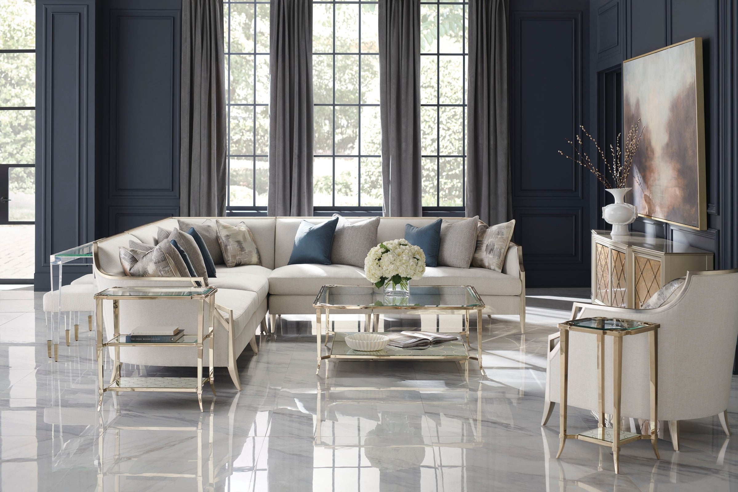 Caracole Upholstery X Factor L-Shaped Sectional