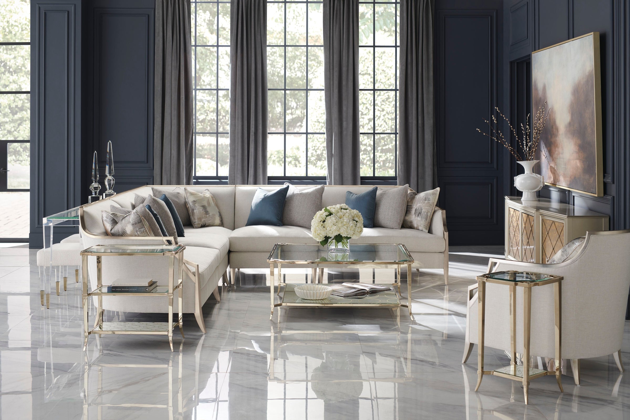 Caracole Upholstery X Factor L-Shaped Sectional