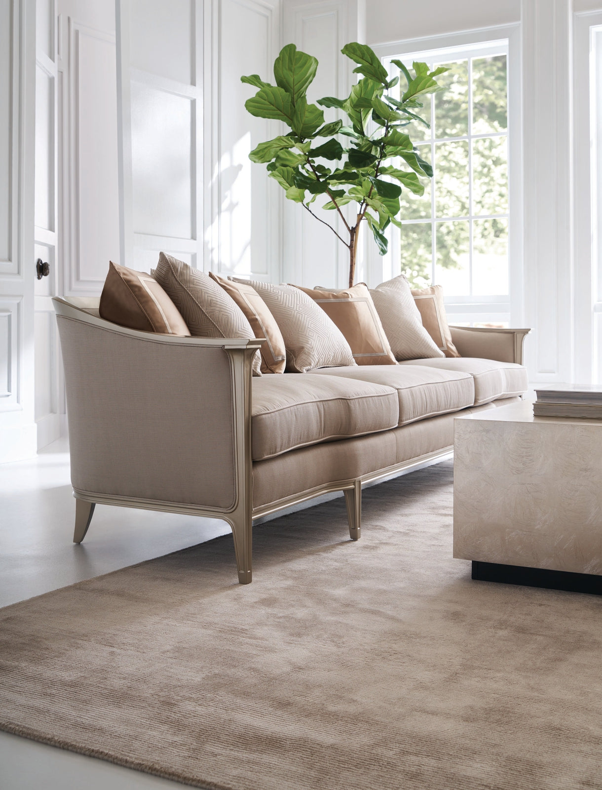 Caracole Upholstery Eaves Drop Sofa 110