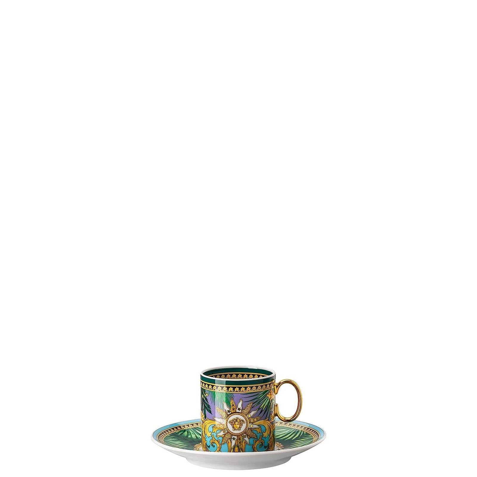 Versace Jungle Animalier Green AD Cup & Saucer