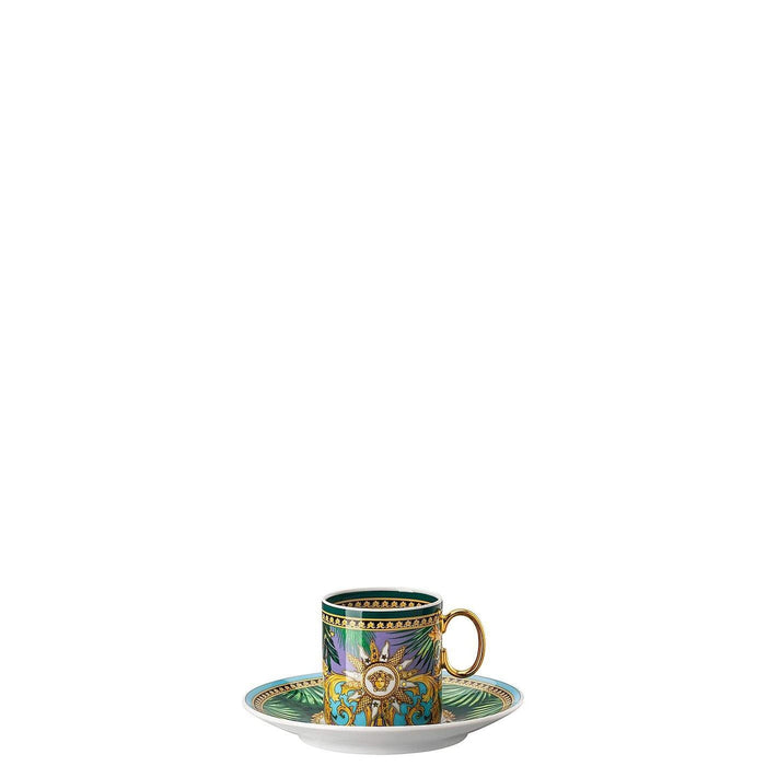Versace Jungle Animalier Green AD Cup & Saucer