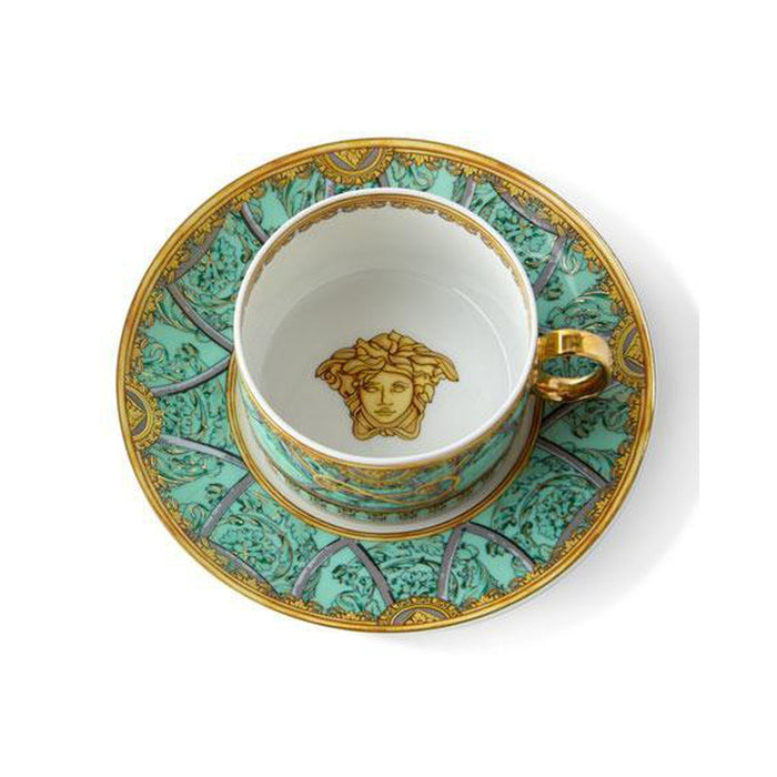 Versace La Scala del Palazzo Verde Tea Cup & Saucer