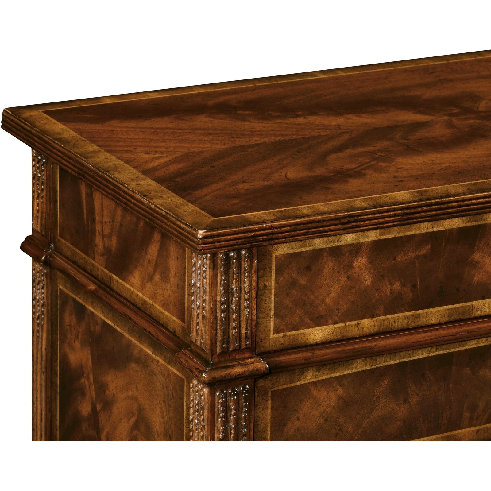 Jonathan Charles Buckingham Chest of Drawers with Concave Profile