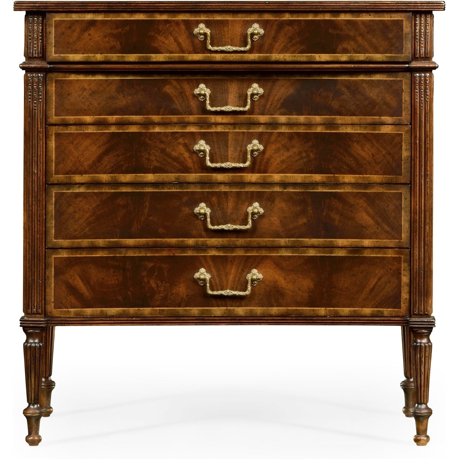 Jonathan Charles Buckingham Chest of Drawers with Concave Profile