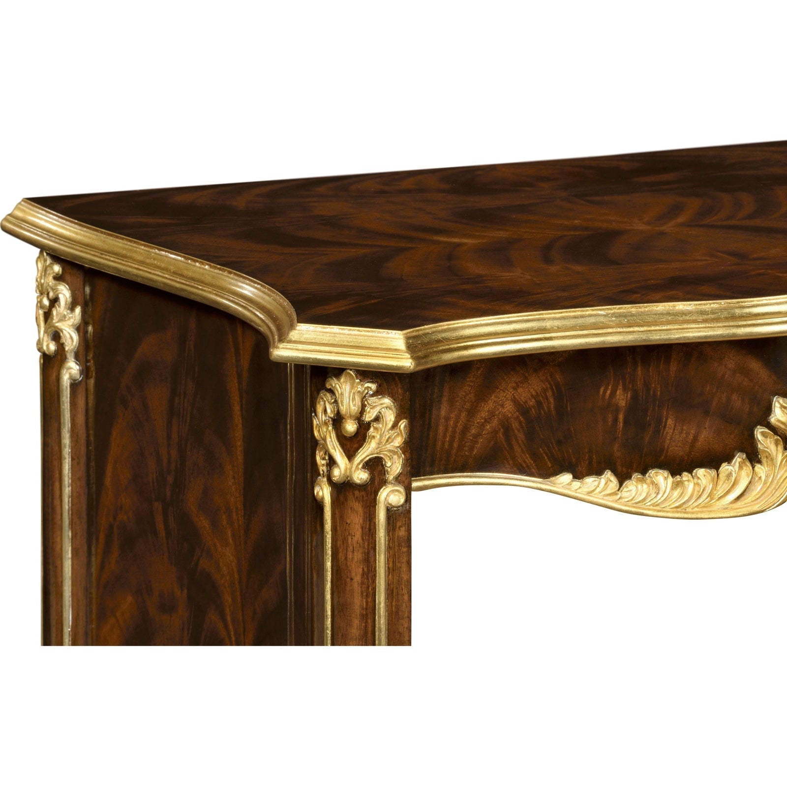 Jonathan Charles Mahogany & Gilded Nightstand