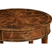 Jonathan Charles Round Mahogany Side Table Fine Stringing